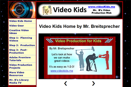 Mr. B's Video Production Website
